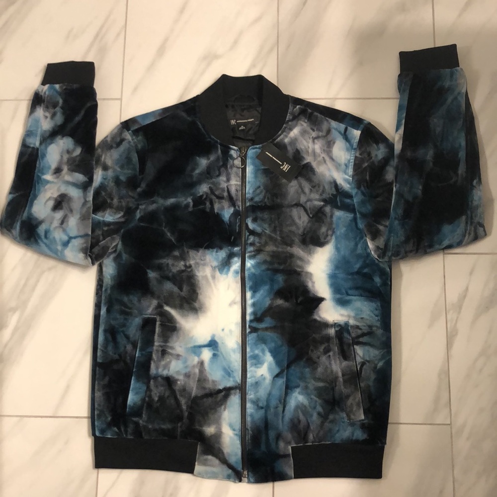 NWT Men’s INC Velvet Bomber Jacket